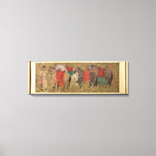 Impressão Em Tela Um noivo com cavalos