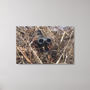 Impressão Em Tela Um observador do escuteiro pratica o techniqu da