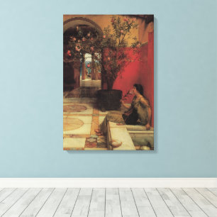 Impressão Em Tela Um Oleander de Alma Tadema, Flores Vintage