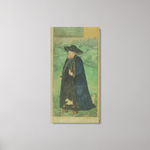 Impressão Em Tela Um padre do jesuíta, inscreido no persa: 'Jahangi