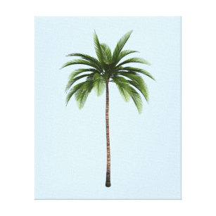 Impressão Em Tela Um Palm Tree Tropical Beach Summer Qualquer Cor