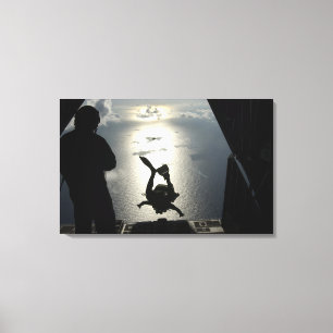 Impressão Em Tela Um pararescueman da força aérea