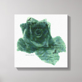 Impressão Em Tela Um Pássaro Me Disse Rosa