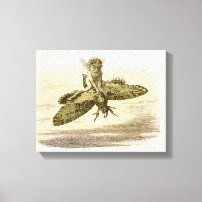 Impressão Em Tela Um passeio noturno, ilustração de 'Em Fairyland: (Frente)