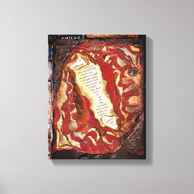 Impressão Em Tela Um Pesadelo (Frente)