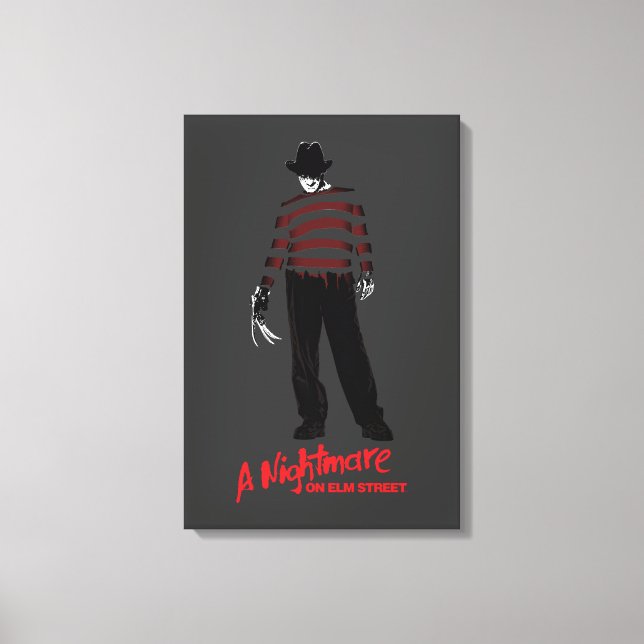 Impressão Em Tela Um pesadelo na Elm Street | Freddy Krueger (Frente)