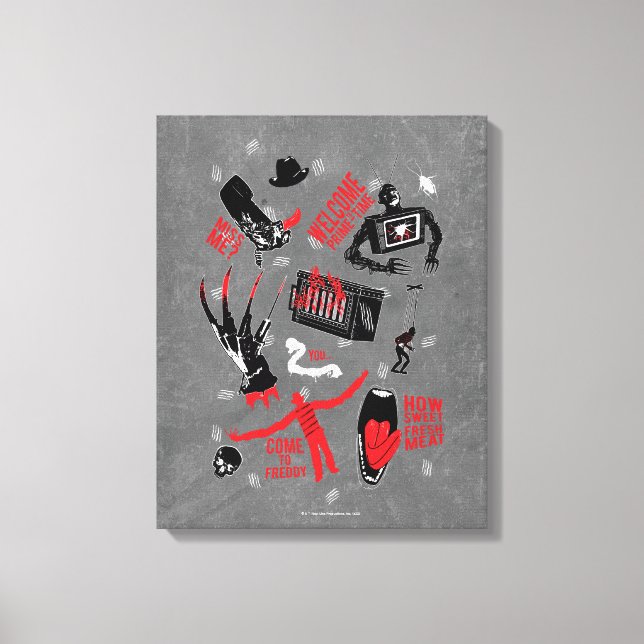 Impressão Em Tela Um pesadelo na Elm Street | Freddy Krueger Talk (Frente)