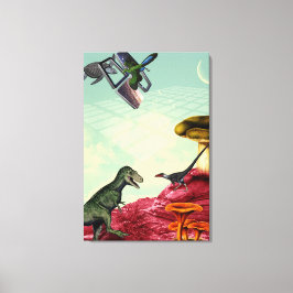 Impressão Em Tela Um planeta verde e respirável