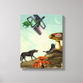 Impressão Em Tela Um planeta verde e respirável