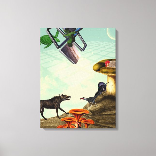 Impressão Em Tela Um planeta verde e respirável (Frente)