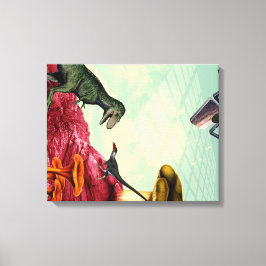 Impressão Em Tela Um planeta verde e respirável