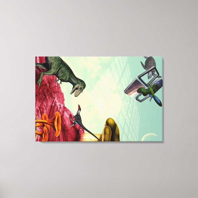 Impressão Em Tela Um planeta verde e respirável (Frente)