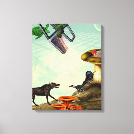 Impressão Em Tela Um planeta verde e respirável