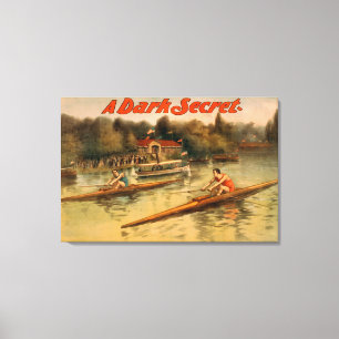 Impressão Em Tela Um Poster de Teatral Secreto Escuro