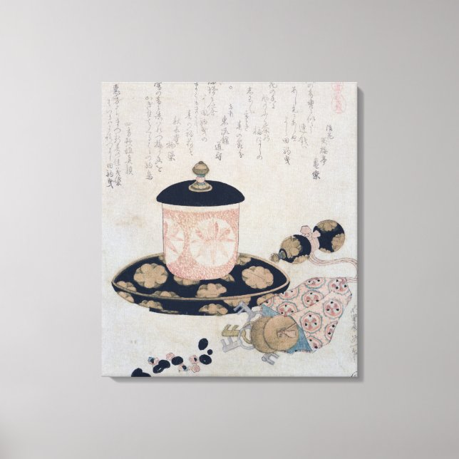 Impressão Em Tela Um Pote de Chá e Chaves, 1822 (Frente)