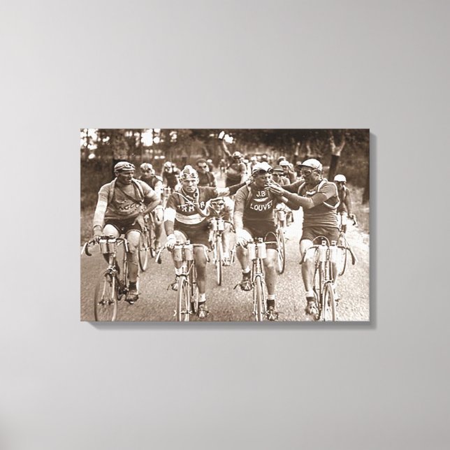 Impressão Em Tela Um retrato íntimo do 1920 Tour de France (Frente)