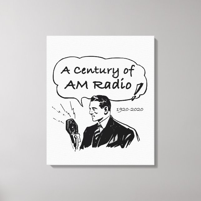 Impressão Em Tela Um Século de Transmissão de Rádio AM (Frente)