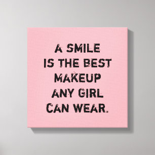 Impressão Em Tela Um sorriso é a melhor composição que toda a men