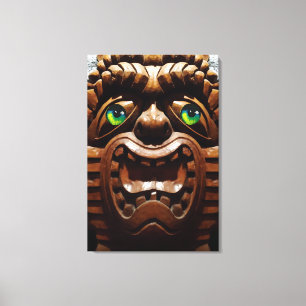 Impressão Em Tela Um Tiki Terraced - Ken Gage Art