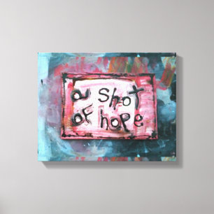 Impressão Em Tela um tiro da esperança