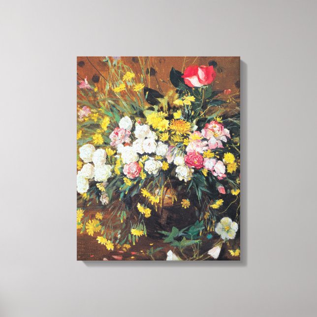 Impressão Em Tela Um Vaso de Flores (Frente)