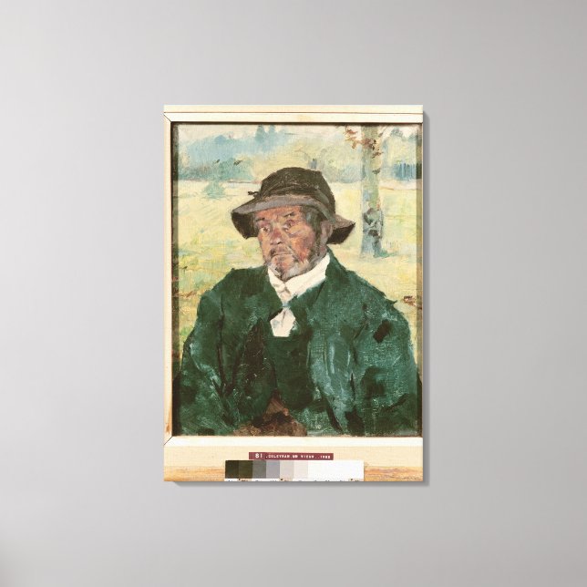 Impressão Em Tela Um Velho, Celeyran, 1882 (Frente)