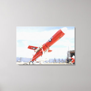 Impressão Em Tela Um zangão de BQM-74E Chukar pronto para o