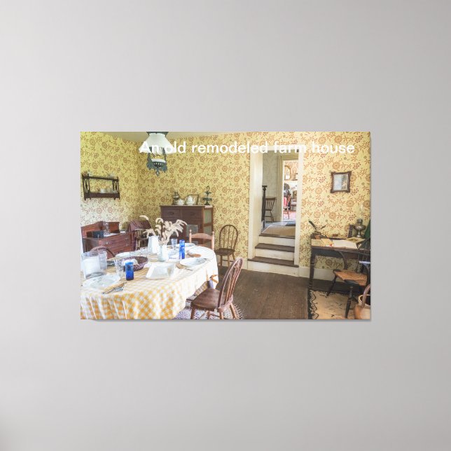 Impressão Em Tela Uma antiga casa de fazendas remodelada (Frente)