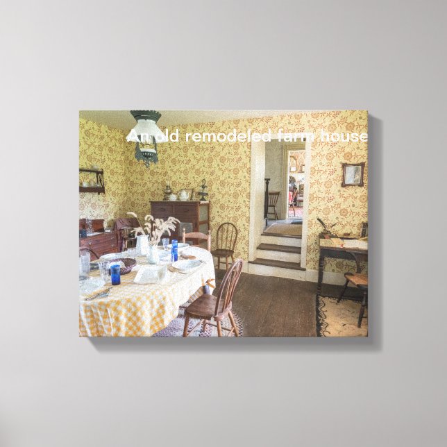 Impressão Em Tela Uma antiga casa de fazendas remodelada (Frente)