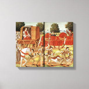 Impressão Em Tela Uma caça, ilustração dos Epistles de Ovid