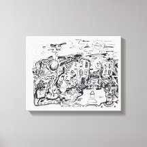 Uma caminhada noturna para casa