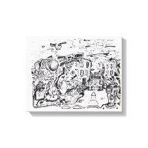 Uma caminhada noturna para casa