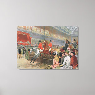 Impressão Em Tela Uma corrida de cavalos, 1886