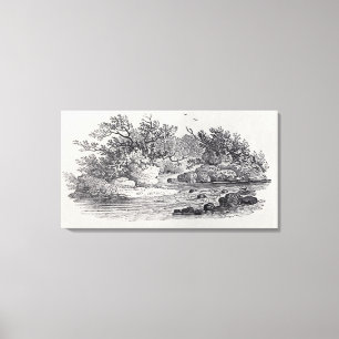 Impressão Em Tela Uma curvatura no rio 'da história de Ingleses