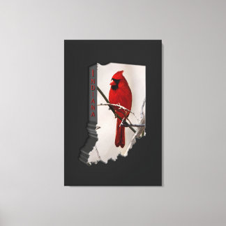 Impressão Em Tela Uma Dentro Cardeal na Forma de Indiana