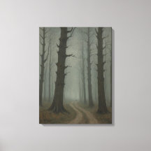 uma estrada de terra através de uma safra floresta