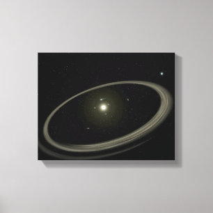 Impressão Em Tela Uma estrela nova circundada por planetas sem