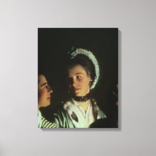 Impressão Em Tela Uma experiência em um pássaro na bomba de ar, 17