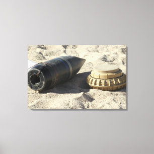 Impressão Em Tela Uma exposição estática de um escudo convertido
