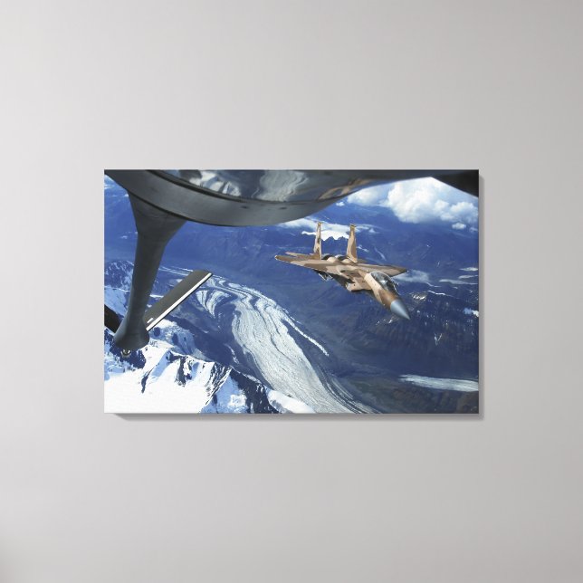 Impressão Em Tela Uma Força Aérea norte-americana F-15C, posicionand (Frente)