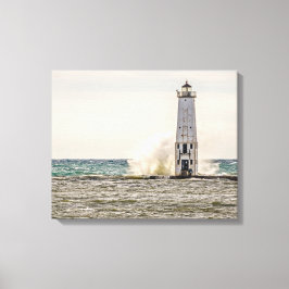 Impressão Em Tela Uma grande onda cai na Luz Frankfort