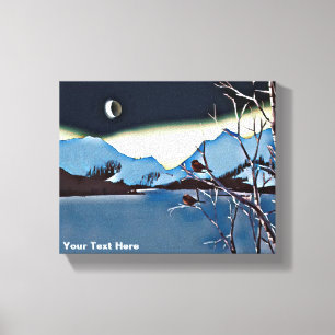 Impressão Em Tela Uma Longa Noite Fria
