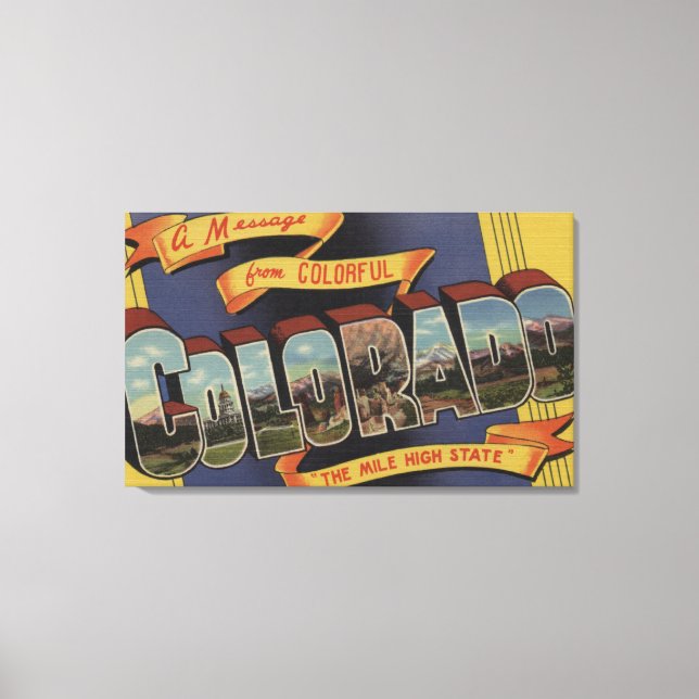 Impressão Em Tela Uma Mensagem Do Estado Alto Da Mile (Frente)