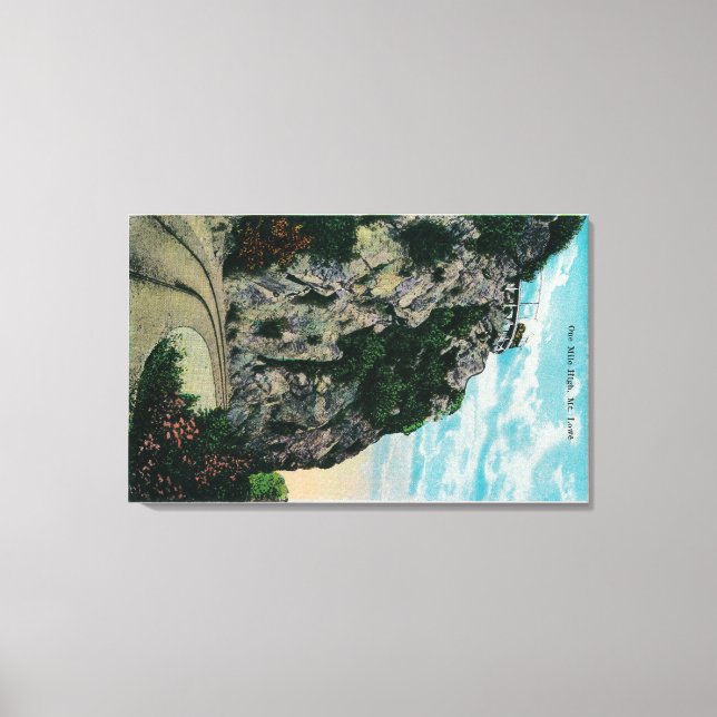 Impressão Em Tela Uma Milha Alto, no Monte LoweMt. Lowe, CA (Frente)