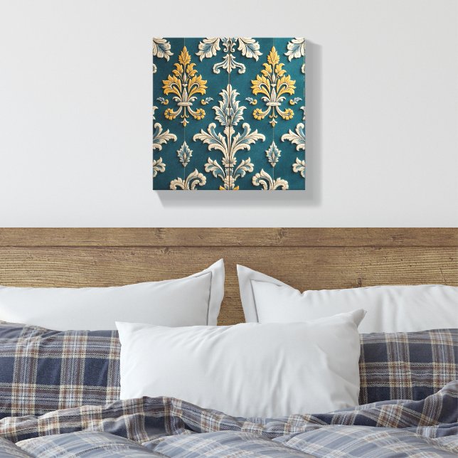 Impressão Em Tela Uma Ode ao Charme de Damasco (Insitu(Quarto))