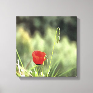 Impressão Em Tela Uma pintura artística popular de flor selvagem
