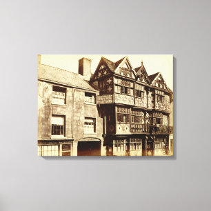 Impressão Em Tela Uma rua em Ludlow (foto de b/w)