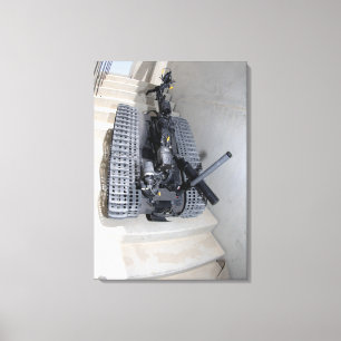 Impressão Em Tela Uma unidade do robô da garra 3B que escala um vô