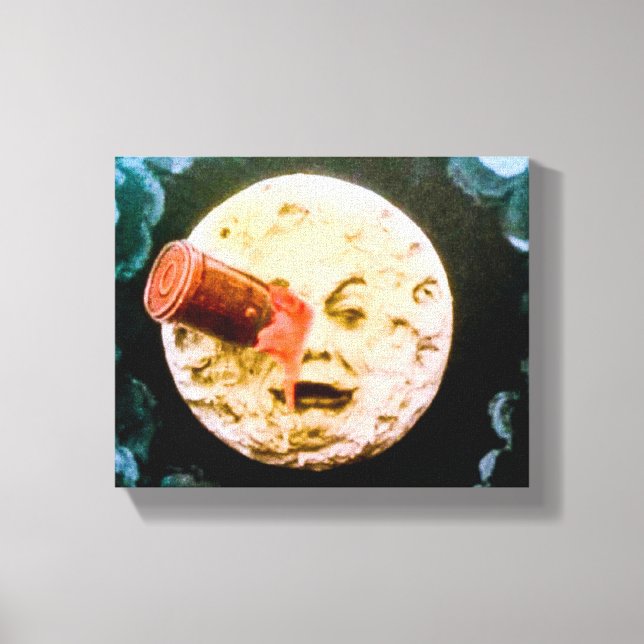 Impressão Em Tela Uma viagem à lua (Frente)