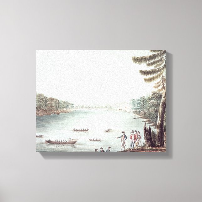 Impressão Em Tela Uma Visão de Ticonhava a partir de um ponto (Frente)